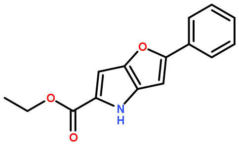 2-Phenyl-4H-furo[3,2-b]pyrrole-5-carboxylic acid ethyl ester