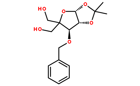 4-(羟甲基)-1,2-O-异丙亚基-3-O-苄基-beta-L-苏式戊呋喃糖