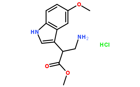 methyl 3-amino-2-(5-methoxy-1H-indol-3-yl)propanoate hydrochloride