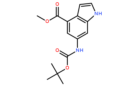 Methyl 6-((tert-butoxycarbonyl)amino)-1H-indole-4-carboxylate