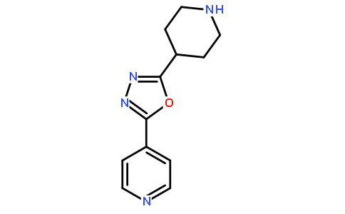 2-(Piperidin-4-yl)-5-(pyridin-4-yl)-1,3,4-oxadiazole