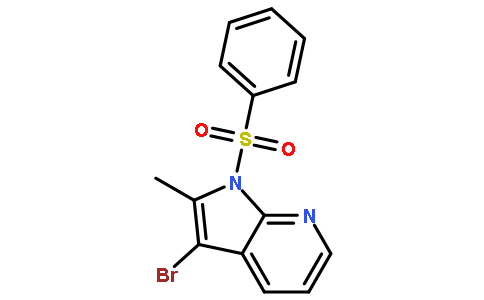3-Bromo-2-methyl-1-(phenylsulfonyl)-1H-pyrrolo[2,3-b]pyridine