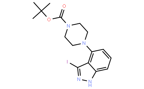 1-Boc-4-(3-Iodo-1H-indazol-4-yl)piperazine