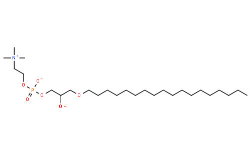 1-O-octadecyl-2-hydroxy-sn-glycero-3-phosphocholine
