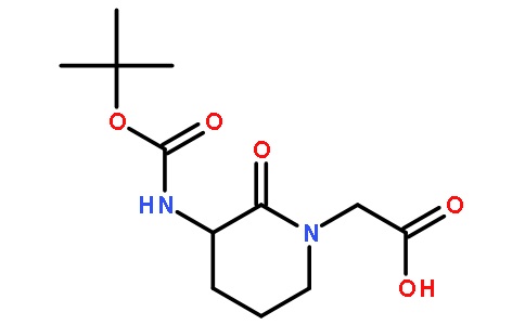 (S)-2-(3-((tert-Butoxycarbonyl)amino)-2-oxopiperidin-1-yl)acetic acid