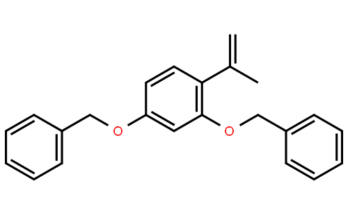 (((4-(Prop-1-en-2-yl)-1,3-phenylene)bis(oxy))bis(methylene))dibenzene