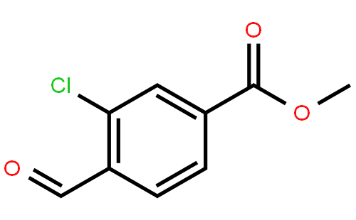 Benzoic acid, 3-chloro-4-formyl-, methyl ester