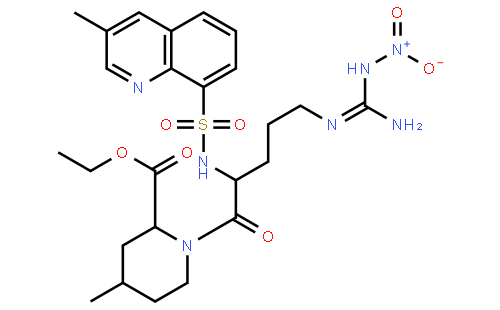 (2R,4R)-1-[(2S)-5-[[亚氨基(硝基氨基)甲基]氨基]-2-[[(3-甲基-8-喹啉基)磺酰基]氨基]-1-氧代戊基]-4-甲基-2-哌啶甲酸乙酯