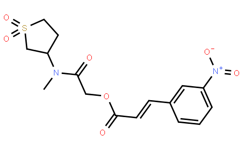3-(3-Nitrophenyl)-2-propenoic Acid 2-[Methyl(tetrahydro-1,1-dioxido-3-thienyl)amino]-2-oxoethyl Ester
