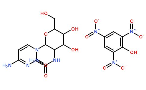 1-(2-脱氧-2-脲基-beta-d-吡喃葡萄糖基)胞嘧啶苦味酸盐