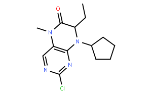 (7R)-2-氯-8-环戊基-7-乙基-7,8-二氢-5-甲基-6(5H)-蝶啶酮