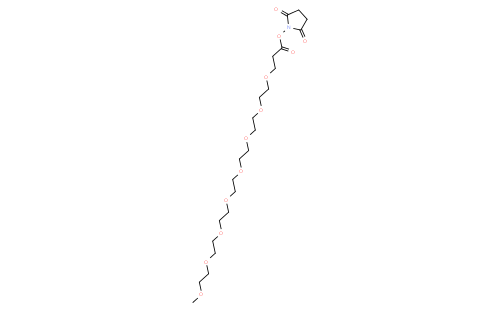(2,5-dioxopyrrolidin-1-yl) 3-[2-[2-[2-[2-[2-[2-(2-methoxyethoxy)ethoxy]ethoxy]ethoxy]ethoxy]ethoxy]ethoxy]propanoate