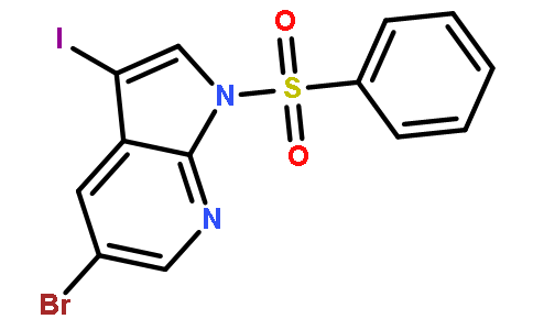 1-Benzenesulfonyl-5-bromo-3-iodo-1h-pyrrolo[2,3-b]pyridine