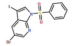 5-溴-3-碘-1-(苯基磺酰基)-1H-吡咯并[2,3-b]吡啶