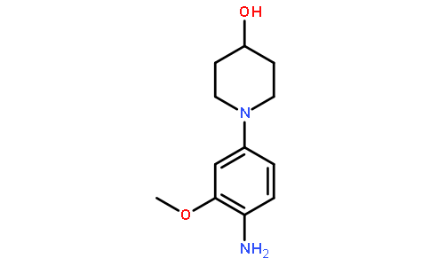 1-(4-amino-3-methoxyphenyl)piperidin-4-ol
