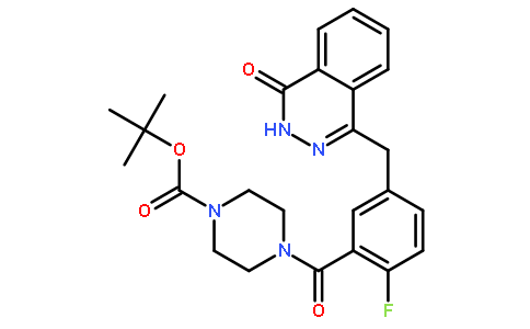 tert-butyl 4-(2-fluoro-5-((4-oxo-3,4-dihydrophthalazin-1-yl)methyl)benzoyl)piperazine-1-carboxylate