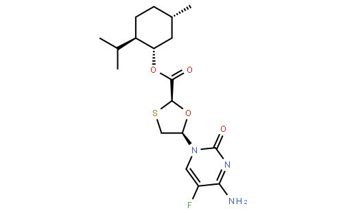 (2S,5R)-(1S,2R,5S)-2-Isopropyl-5-methylcyclohexyl 5-(4-amino-5-fluoro-2-oxopyrimidin-1(2H)-yl)-1,3-oxathiolane-2-carboxylate