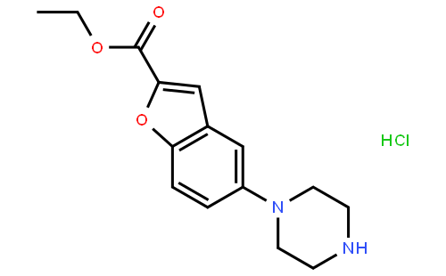 5-(1-哌嗪基)-2-苯并呋喃羧酸乙酯盐酸盐
