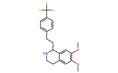 (S)-6,7-Dimethoxy-1-(4-(trifluoromethyl)phenethyl)-1,2,3,4-tetrahydroisoquinoline