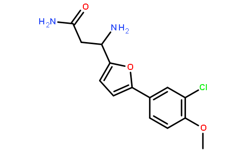 3-Amino-3-[5-(3-chloro-4-methoxyphenyl)-furan-2-yl]-propionic acid amide