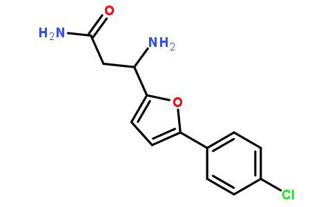 3-Amino-3-[5-(4-chlorophenyl)-furan-2-yl]-propionic acid amide