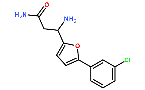 3-Amino-3-[5-(3-chlorophenyl)-furan-2-yl]-propionic acid amide