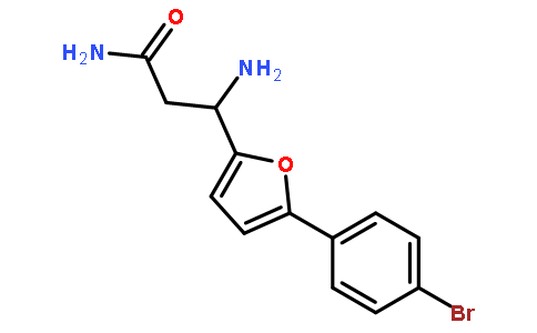 3-Amino-3-[5-(4-bromophenyl)-furan-2-yl]-propionic acid amide