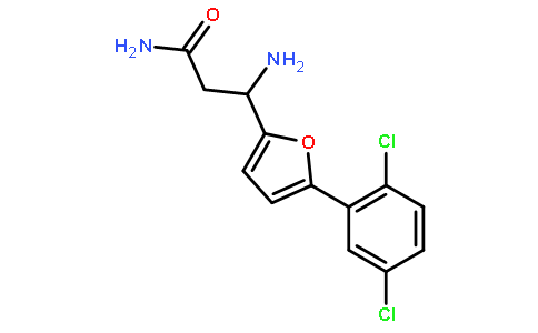 3-Amino-3-[5-(2,5-dichlorophenyl)-furan-2-yl]-propionic acid amide
