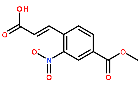 (E)-3-(4-(methoxycarbonyl)-2-nitrophenyl)acrylic acid