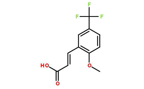 (E)-3-[2-methoxy-5-(trifluoromethyl)phenyl]prop-2-enoic acid