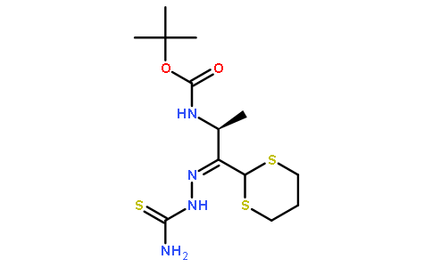 CARBAMIC ACID, [(1S)-2-[(AMINOTHIOXOMETHYL)HYDRAZONO]-2-(1,3-DITHIAN-2-YL)-1-METHYLETHYL]-, 1,1-DIMETHYLETHYL ESTER