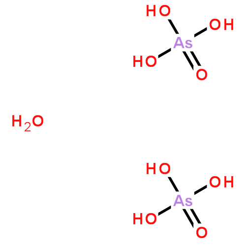 7774-41-6 英文名称:arsenic acid,hemihydrate 分子式:2[h3o4as]