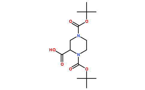 (S)-1,4-Bis(tert-butoxycarbonyl)piperazine-2-carboxylic acid