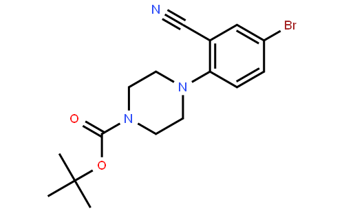 tert-Butyl 4-(4-bromo-2-cyanophenyl)piperazine-1-carboxylate