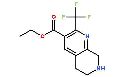 2-Trifluoromethyl-5,6,7,8-tetrahydro-[1,7]naphthyridine-3-carboxylic acid ethyl ester