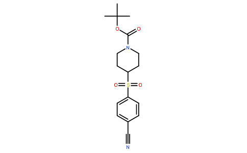 4-(4-cyano-benzenesulfonyl)-piperidine-1-carboxylic acid tert-butyl ester