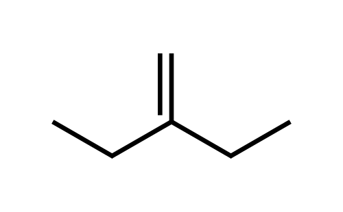 2-乙基-1-丁烯(cas:760-21-4) 结构式图片