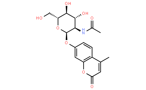 7-[[2-(Acetylamino)-2-deoxy-alpha-D-glucopyra
nosyl]oxy]-4-methyl-2H-1-benzopyran-2-one