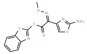 S-2-benzothiazolyl 2-amino-alpha-(methoxyimino)-4-thiazolethiolacetate