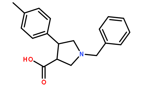 trans-1-Benzyl-4-(p-tolyl)pyrrolidine-3-carboxylic acid
