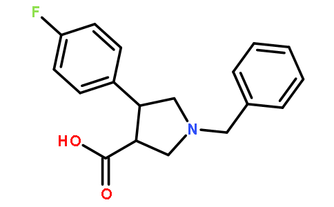 (3S,4R)-1-Benzyl-4-(4-fluorophenyl)pyrrolidine-3-carboxylic acid