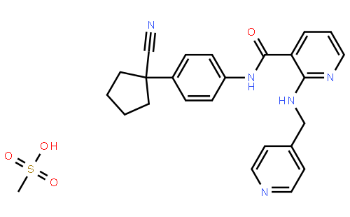 N-(4-(1-Cyanocyclopentyl)phenyl)-2-((pyridin-4-ylmethyl)amino)nicotinamide