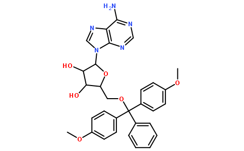 5'-O-[Bis(4-methoxyphenyl)phenylmethyl]-adenosine