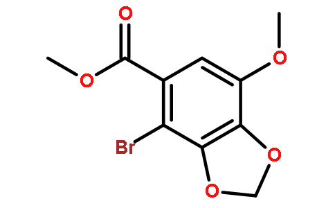 4-溴-7-甲氧基-1,3-苯并二氧杂环戊烯-5-羧酸甲酯