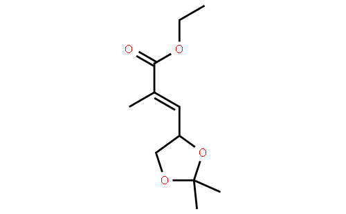 (2E)-3-[(4S)-2,2-二甲基-1,3-二氧戊环-4-基]-2-甲基-2-丙烯酸乙酯