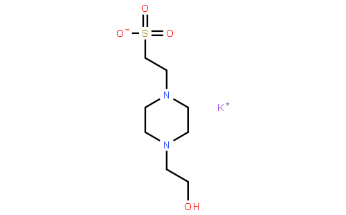n-(2-hydroxyethyl)piperazine-n'-(2-ethanesulfonic acid) potassium salt