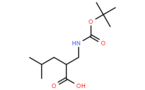 Pentanoic acid,2-[[[(1,1-dimethylethoxy)carbonyl]amino]methyl]-4-methyl-, (2S)-