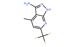 4-Methyl-6-(trifluoromethyl)-1H-pyrazolo[3,4-b]-pyridin-3-amine