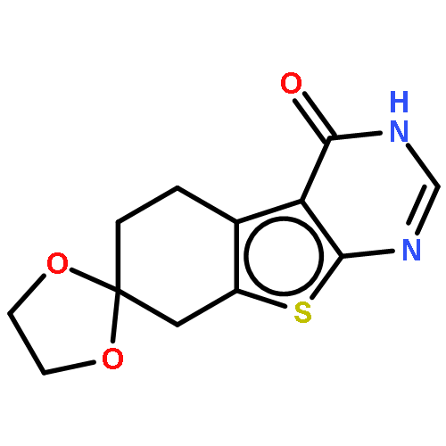 3,5,6,8-tetrahydro-4H-spiro[1-benzothieno[2,3-d]pyrimidine-7,2'-[1,3]dioxolan]-4-one