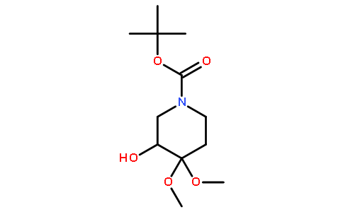 tert-Butyl 3-hydroxy-4,4-dimethoxypiperidine-1-carboxylate